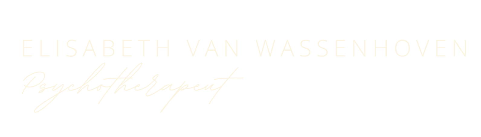 Elisabeth Van Wassenhoven, Psychotherapeut