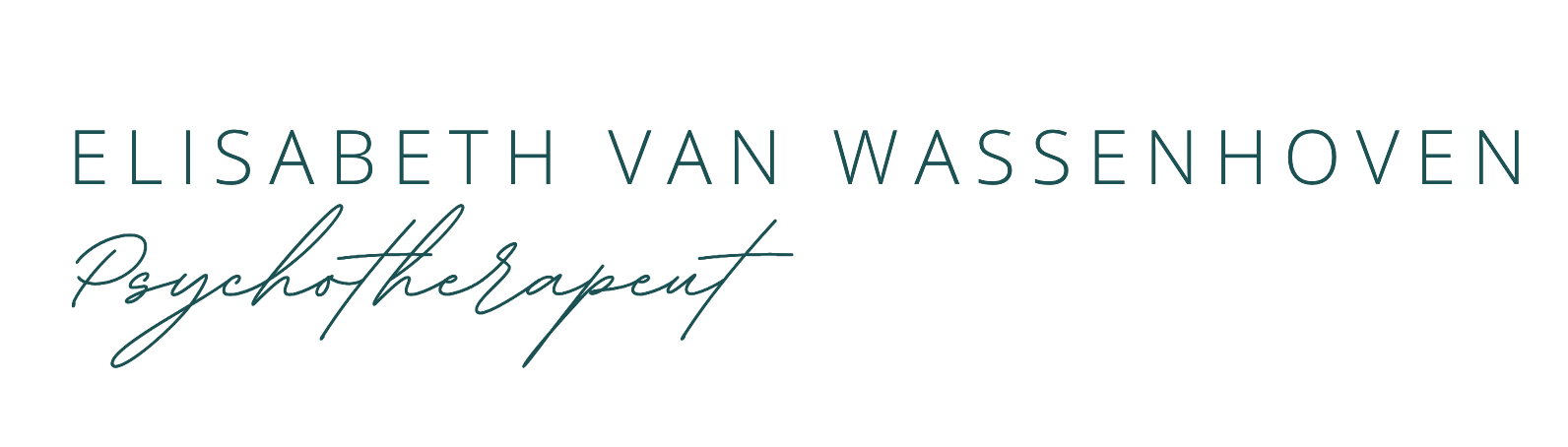 Elisabeth Van Wassenhoven, Psychotherapeut